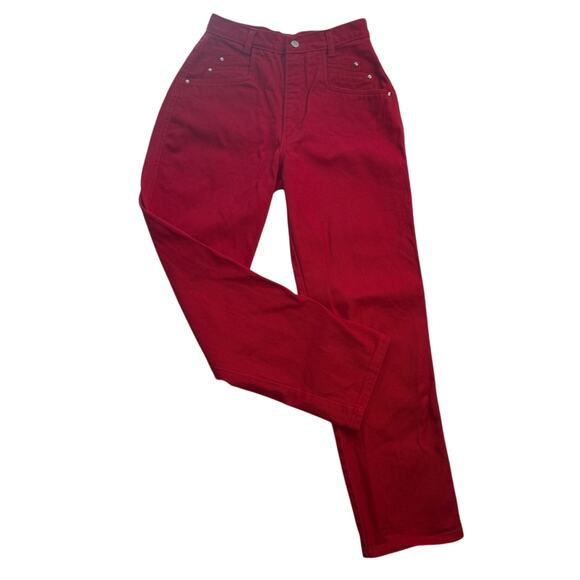 ROPER Vintage Red High Rise Western Jeans - Size 11 - Made in USA - Picture 1 of 14